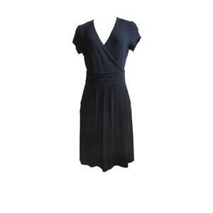 Boden Women's Black Lola Jersey Dress in Size 4R w Pockets